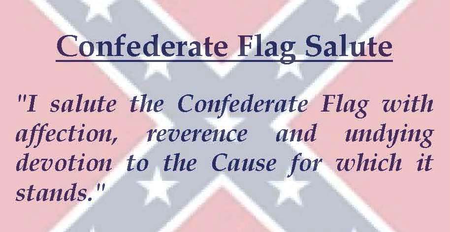 Confederate Flag Salute